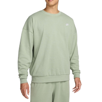 Nike mens OVERSIZE style French terry top autumn new round neck sweatshirt black HJ1820-370