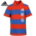 Quần áo trẻ em nam Adidas mặc ngắn tay 2019 mùa hè mới đứng cổ áo sơ mi sọc POLO giản dị Áo phông DW4104 - Áo polo thể thao Áo polo thể thao