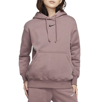 Nike womens hoodie spring new loose sports casual plus velvet pullover sweatshirt DQ5861-208