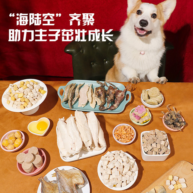 Hardcover freeze-dried bucket dog snacks pet corgi teddy dog ​​dog puppy chicken breast jerky ລາງວັນການຝຶກອົບຮົມ