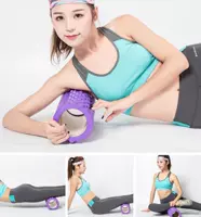Thiết bị cầm tay có thể đeo dễ dàng Máy ép bọt trục Yoga Cột rắn Lưới nhiều màu Con lăn ba mảnh thuận tiện - Yoga gạch yoga