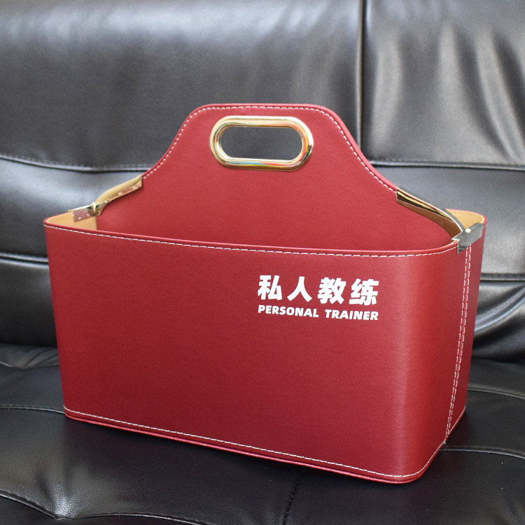 Leather Gym Tool Basket Personal Trainer Portable Basket Personal Training Class Tool Basket Multi-Functional Storage Basket Leather Gym Tool Basket Personal Trainer Portable Basket Personal Training Class Tool Basket Multi-Functional Storage Basket