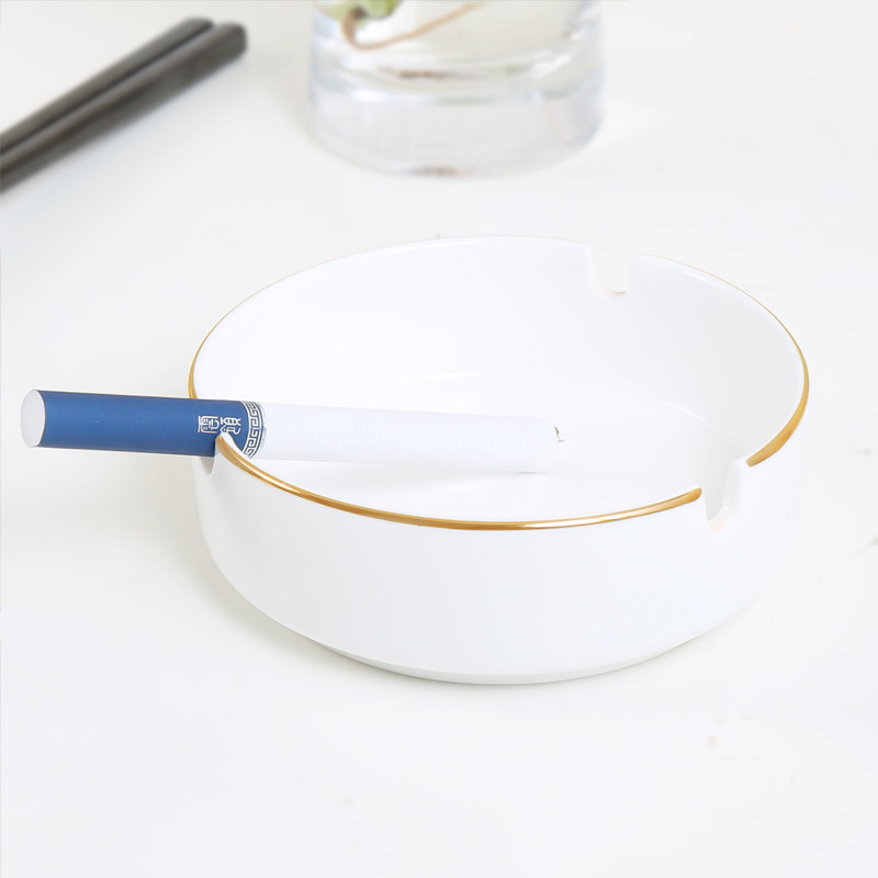Eurostyle upscale Phnom Penh Ceramics Smoking Ash Trays Hotel Dining Room Ktv Bar Clubhouse Tobacco Grey Box Smoke Flush