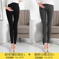 Осень тонкий черный 1+пружина и осень густой глубоко серой 1