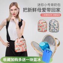 Back milk bag Breast Milk Insulated Bag Equipped for refrigeration to work portable Mini small Number of bottle sets Blue Ice Milk Storage
