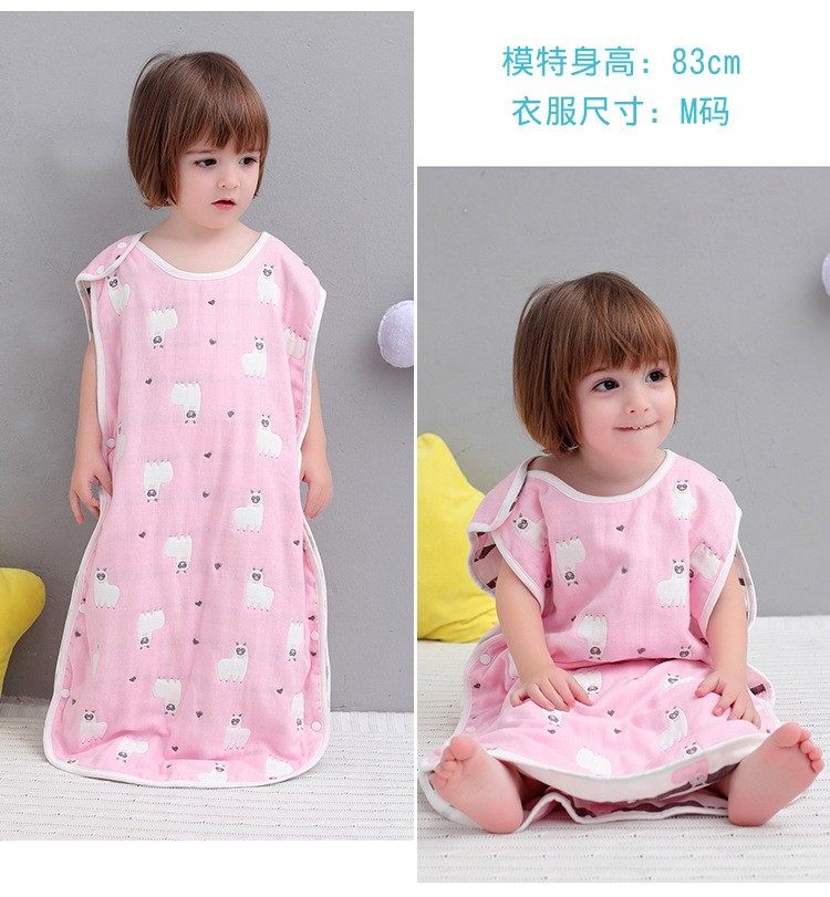 Baby sleeping bag Anti-kicking quilt Breathable All Season Universal Newborns Baby Pure Cotton Cloth Sleeveless Sleet Sleeping Robe