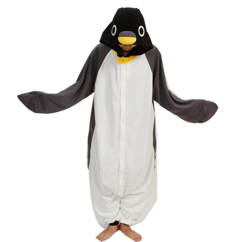 Original Gray Penguin Cartoon Onesie Couple Anime Cute Male Animal Thickened Female Student Performance Onesie