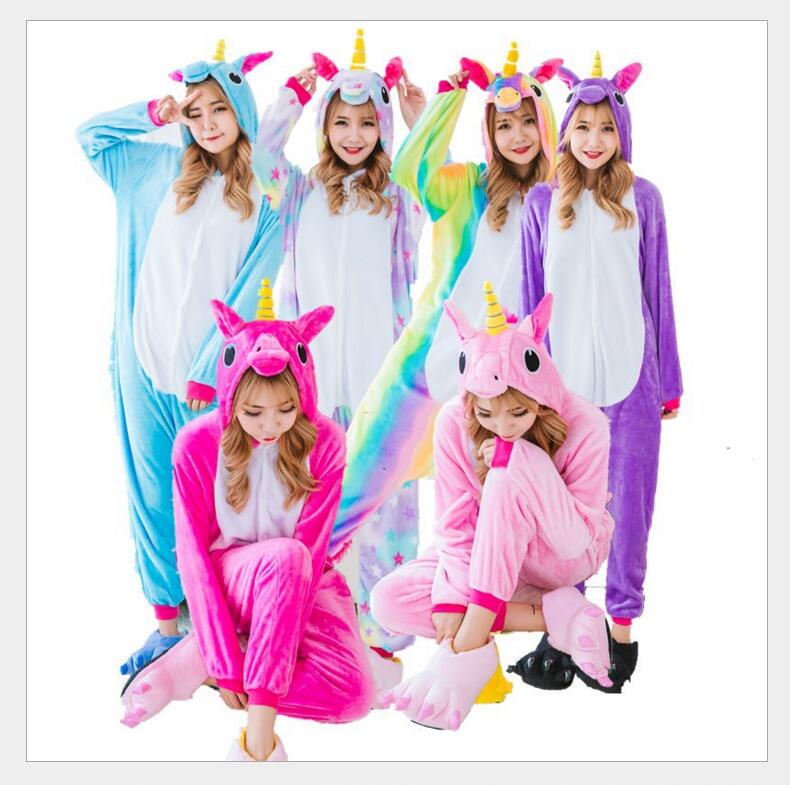 Onesie Kigurumi Pegasus Unicorn Cartoon One-Piece Pajamas for Couples Winter Onesie Kigurumi Pegasus Unicorn Cartoon One-Piece Pajamas for Couples Winter