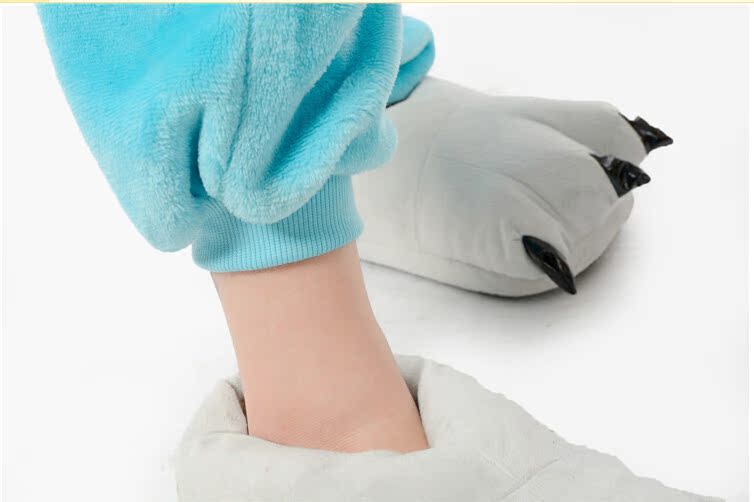 Finn phim hoạt hình động vật một mảnh đồ ngủ nam và nữ nhung đôi san hô Fara Finn kigurumi những người thân bộ đẹp cho cặp đôi