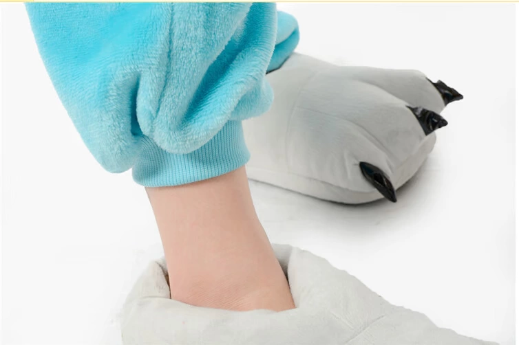 Finn phim hoạt hình động vật một mảnh đồ ngủ nam và nữ nhung đôi san hô Fara Finn kigurumi những người thân đồ bộ thun