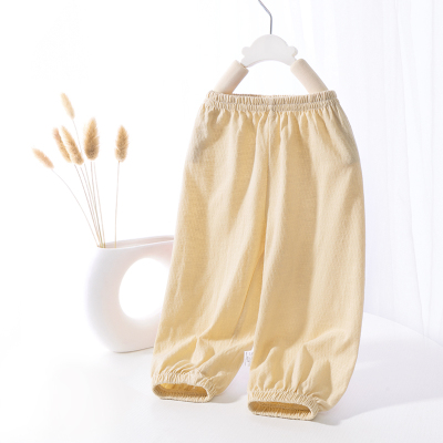 Children's Anti-Mosquito Pants Summer Pure Cotton Pants Baby Thin Casual Pants Men and Women Baby Summer Wear Ankle Banded Pants Bloomers — 4