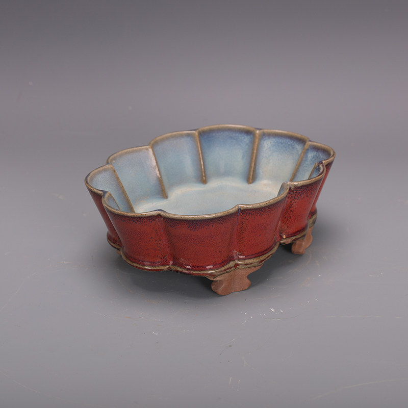 大清雍正手繪粉彩九桃天球瓶博物館同款官窯仿古瓷器古玩古董收藏