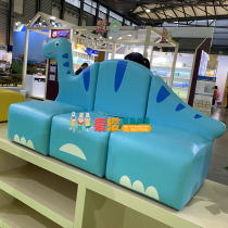 Brachiosaurus modular sofa early education kindergarten children three person animal cartoon sofa stool early education soft back chair