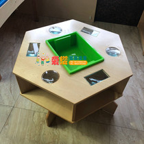 Salle dexploration en sciences de la maternelle Bureau dobservation de la zone Bio Première Teach Children Birch Wood Science Inquiry Test Teaching Aids Table