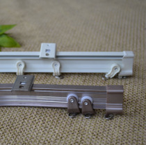 Curtain track curved rail aluminum alloy heavy-duty large curved rail curved rail balcony bay window U-shaped arc L-type