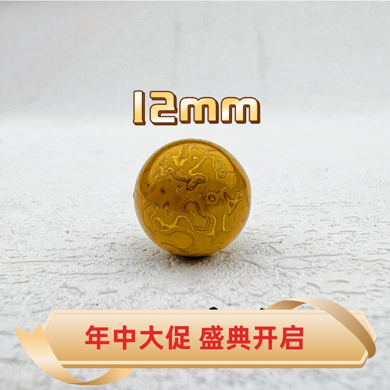 12MM large lacquer bead lacquerware bodiless lacquerware Fuzhou characteristic craft loose beads original design non-heritage handmade