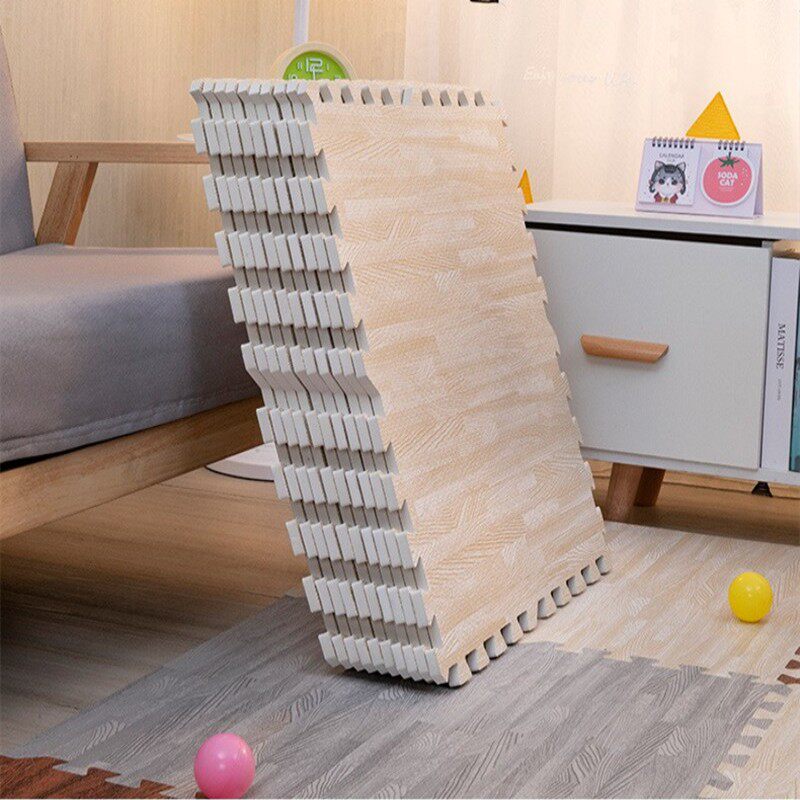Bedroom foam mat thickens simple splicing floor mat in living room children wooden puzzle crawling mat 60 x60