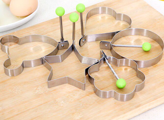 Love breakfast stainless steel omelette pancake bento mold Omelette mold egg cooker Fried poached egg tool