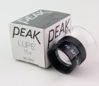 Japan PEAK mandatory magnifying glass 1962-15X without scales 15 times magnifying glass