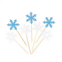 TooMeeCrafts Glitter Snowflake Cupcake Topper Christma