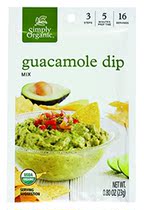 Simply Organic Dip Mix Guacamole 0 8 Ounce Simpl
