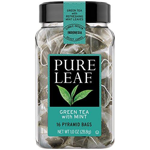 Green Tea with Mint Pure Leaf Hot Tea Bags Green