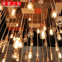 Special Edison bulb retro tungsten bulb transparent large E27 screw decoration E14 creative warm light source