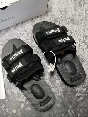 Hong Kong Yu Wenle slippers Net red men and women couples beach thick bottom leisure Chen Guixi Chao brand summer outside wear