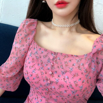 Handmade knitting of pearl chain red adjustable neck chain choker neck jewelry short necklace woman