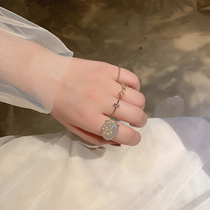 Japanese and Korean ins gold foil bow ring four-piece ring fashion personality student girlfriends decorations trendy women