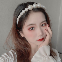South Korea East Gate Temperament Simple Pearl Hair Hoop Adult Personality Joker Sweet Hair Card Fairy Head Jewelry