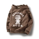 Хлопковая осенняя детская толстовка для мальчиков с капюшоном, детская одежда, подходит для подростков, в западном стиле