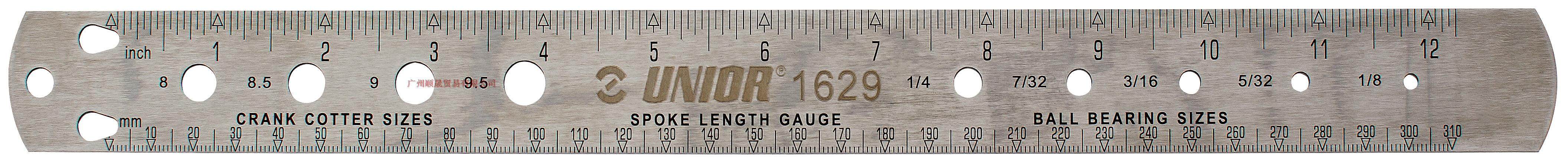 1629 UNIOR spokes bearing crank measuring ruler road mountain bike repair tool-Taobao