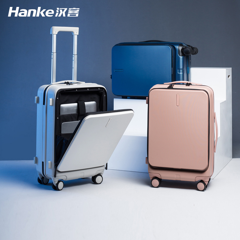 Hanke side open trolley case female small 20 inch password box business suitcase boarding case male light travel box