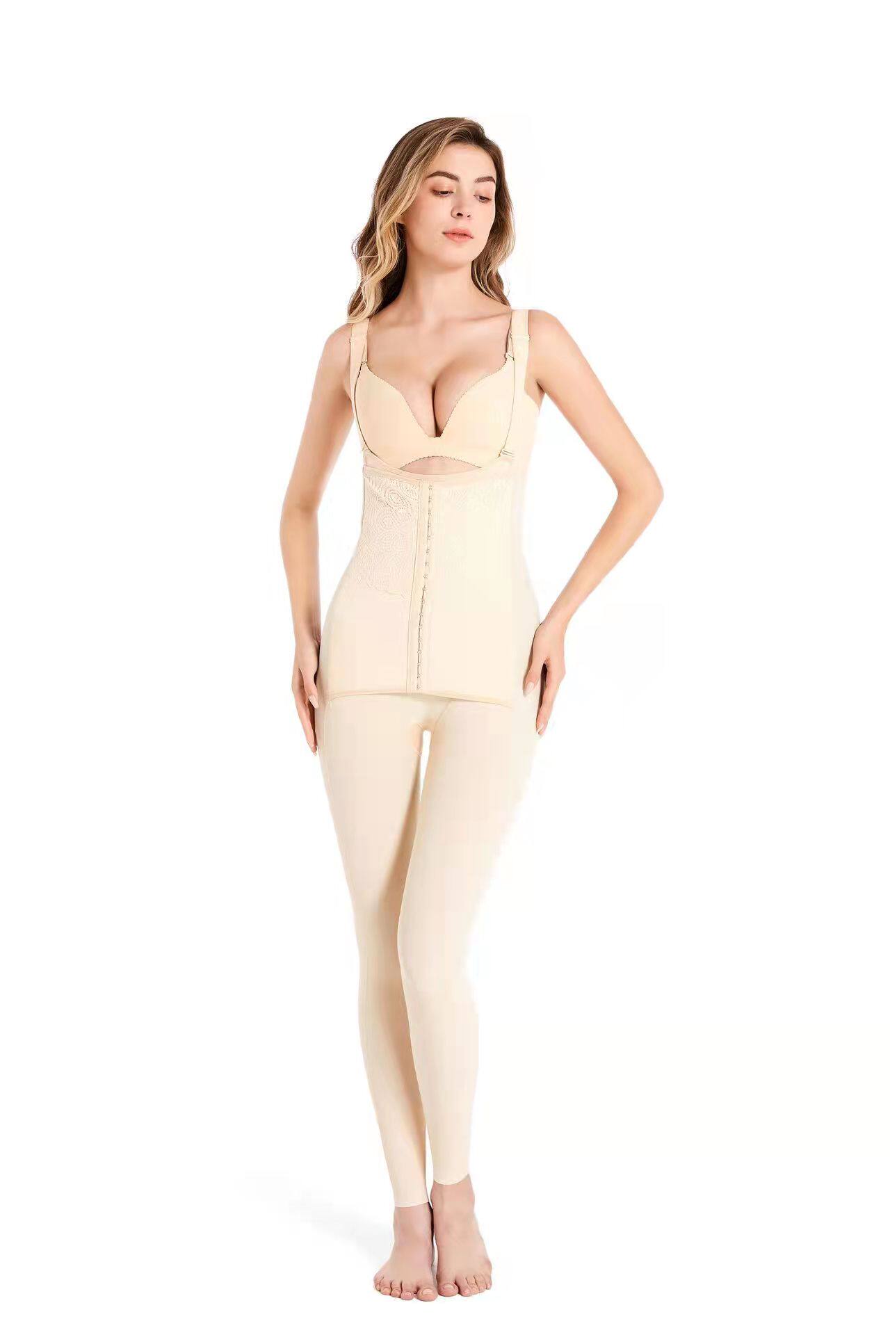 Thin Postpartum Three-Breasted Open Crotch High Waist Abdomen Body Sculpting Pants