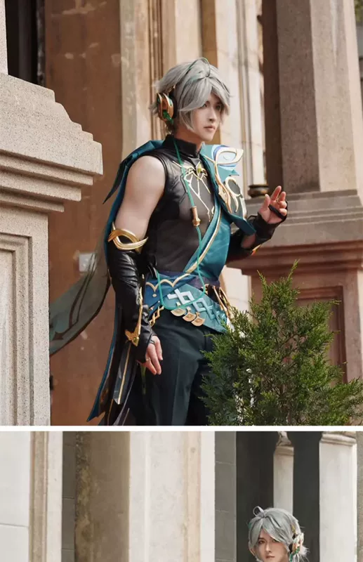 Ban Đầu Thần Cos Phù Hợp Với Al Haisen Haitham Phù Hợp Với Cosplay Nam Hoạt Hình Trò Chơi Trang Phục Nam C Phù Hợp Với Bộ Đầy Đủ