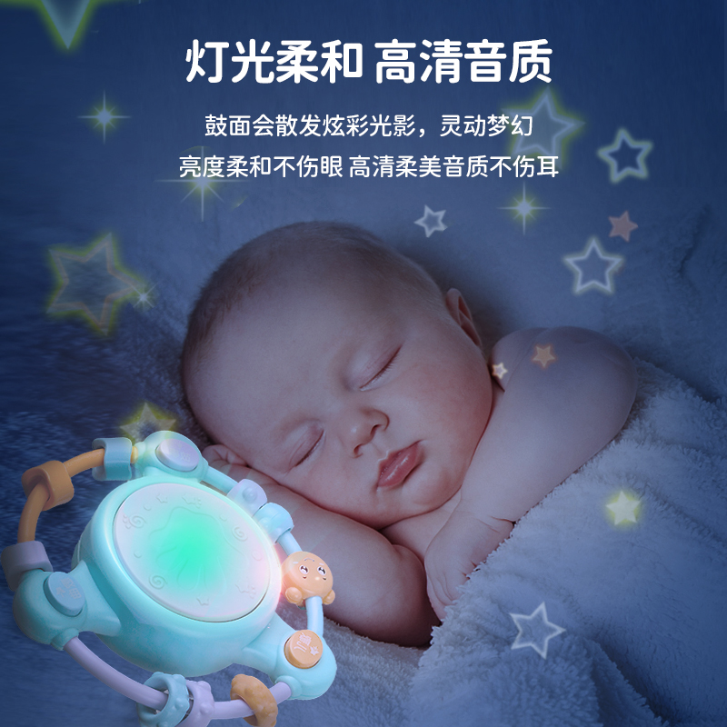 Toddler toys, infants and children grab the rattle and can bite newborns 0-1 years old 335566788 months old and above