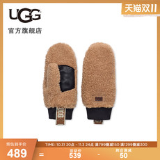 Перчатки ugg2023冬季女士配件舒适饰有徽标款保暖绒连指手套 21631