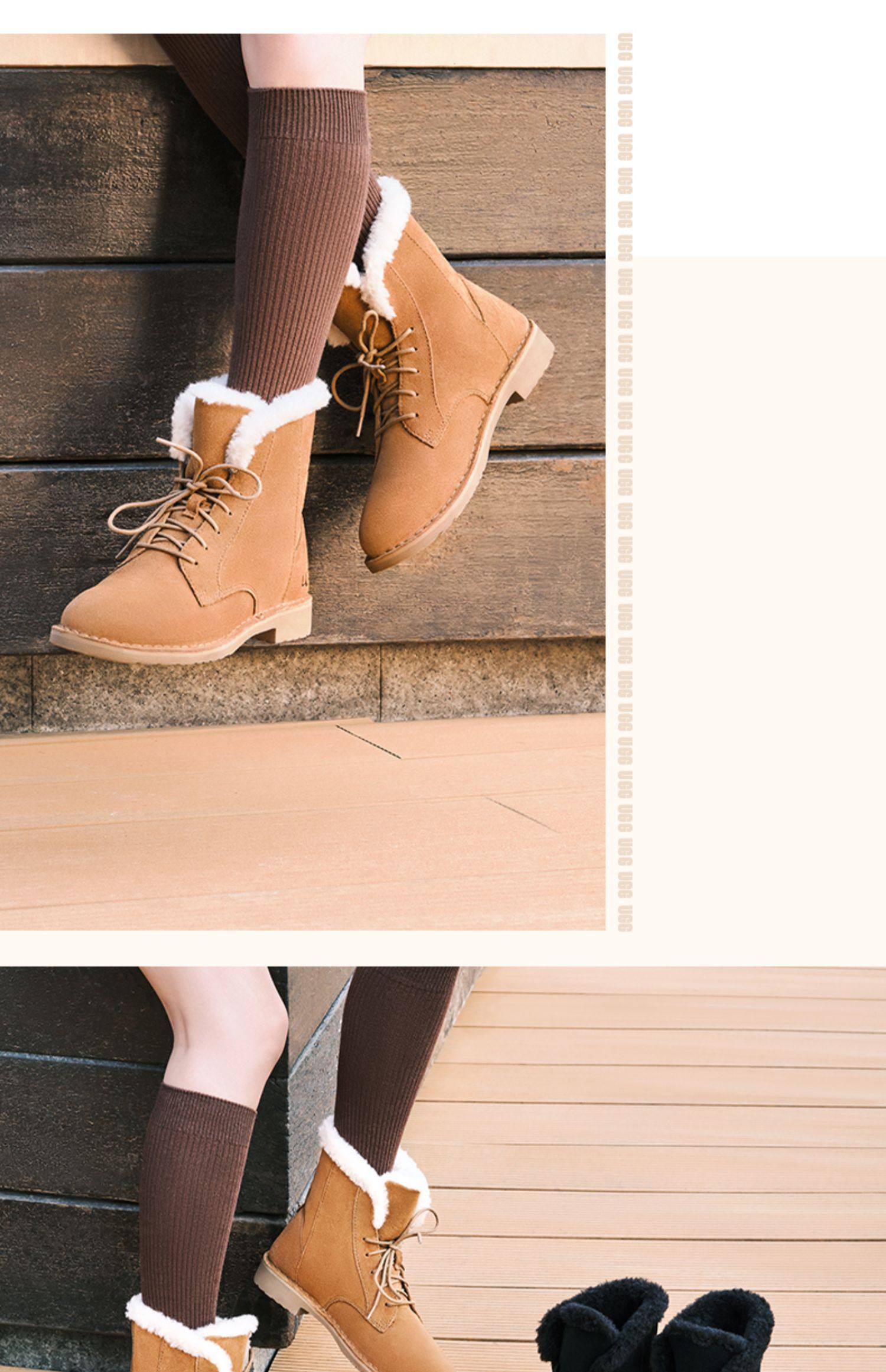 UGG Dresden 女式高帮系带短靴 1129810 多重优惠折后￥688.9包邮