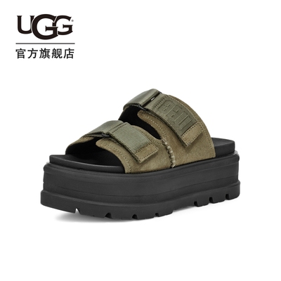 UGG2021春夏新款女士凉鞋时尚街拍透气厚底拖鞋明星同款 1118771