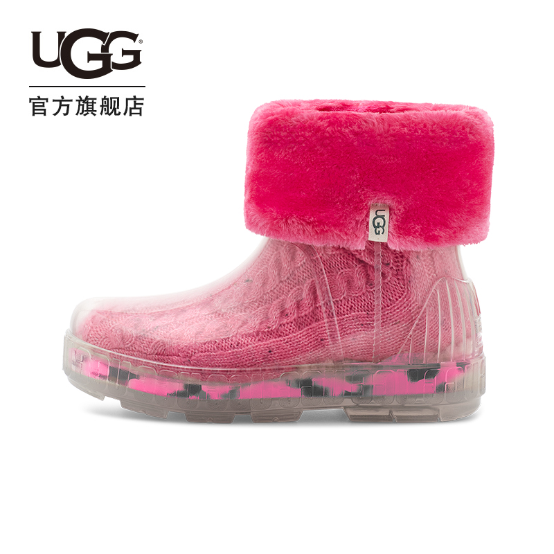 UGG2022春季新款女士时尚透明款防水低帮雨鞋明星同款 1125732