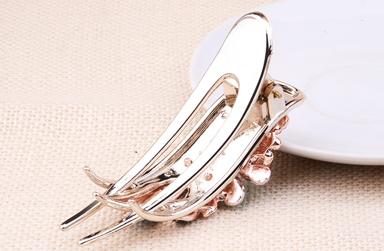 Pha lê Hàn Quốc bắt vịt kẹp mẹ kẹp tóc bắt cá miệng clip kẹp tóc kẹp tóc kẹp kim cương đuôi ngựa clip nữ - Phụ kiện tóc kẹp phồng tóc