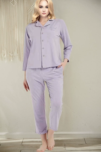 Лонгслив, пижама, комплект, раздельные штаны