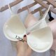 Gufei 07502 Wheat lace sling latex cotton small breast no wire underwear seamless mid-length bra for women