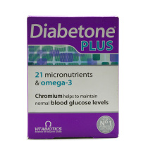 UK Diabetone Plus Blood Glucose Balance Vitamin Fish Oil 56 (Enhanced Edition) Nutritional Tablets DHA