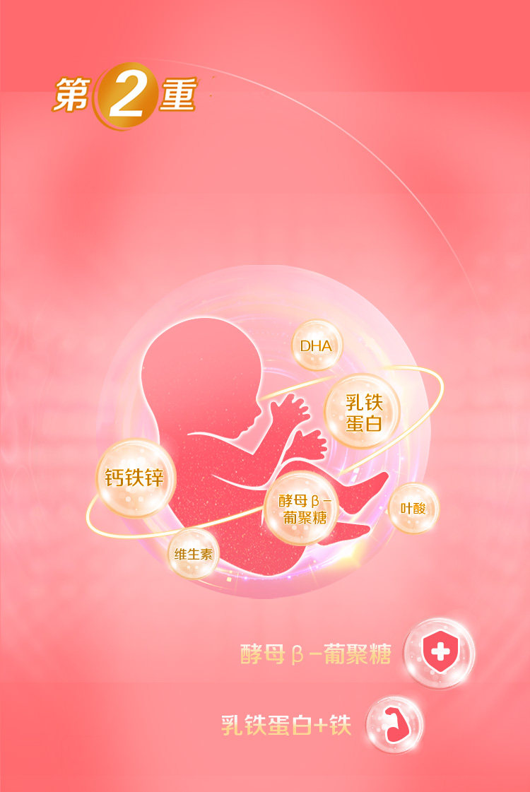 【百亿】贝因美爱加孕妇奶粉叶酸孕早中晚期700g乳铁蛋白低GI正品 — 8