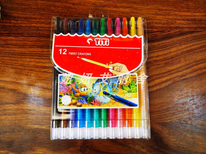 Children's student wax pen oil painting stick spin Korea titi baby Colour pen