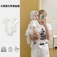 Детский летний комбинезон, платье для девочек, летняя одежда для принцессы, боди