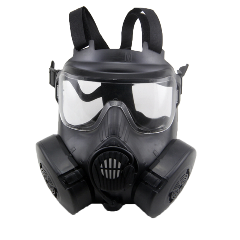 American M50 tactical mask military fan outdoor CS double fan anti-fog field mask riding protective mask