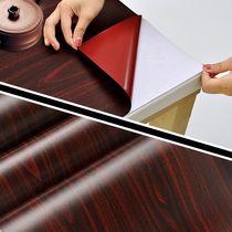 Thickened waterproof pvc wood grain sticker Boeing soft sheet self-adhesive wall paper wardrobe cupboard son old room door furniture renovated